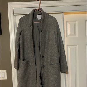 Full length grey pea coat